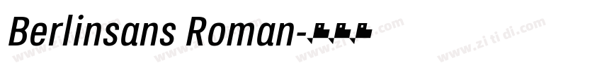 Berlinsans Roman字体转换